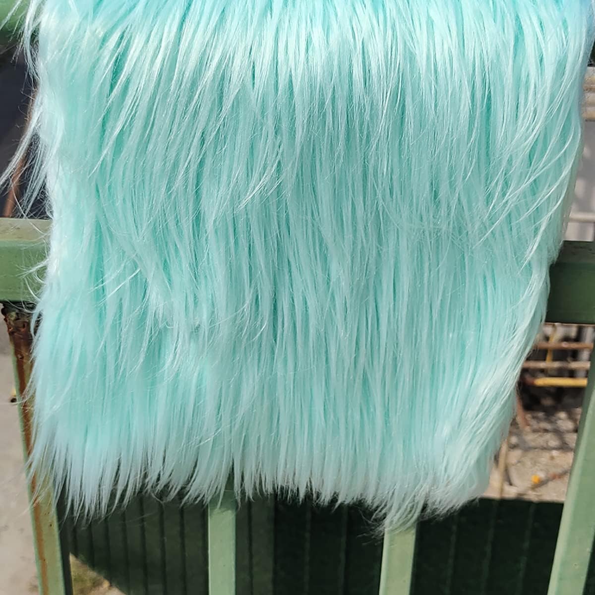 Tkanina ze sztucznego futra, Tkanina ze sztucznego futra 25x45 cm, wielokolorowe arkusze do majsterkowania(60 Green)