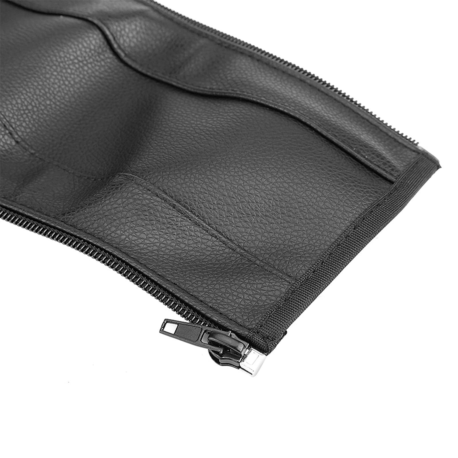 ViaGasaFamido stroller bar cover black PU leather handlebar protective cover zipped closure armrest cover for baby strollers breast pump accessories - Image 4
