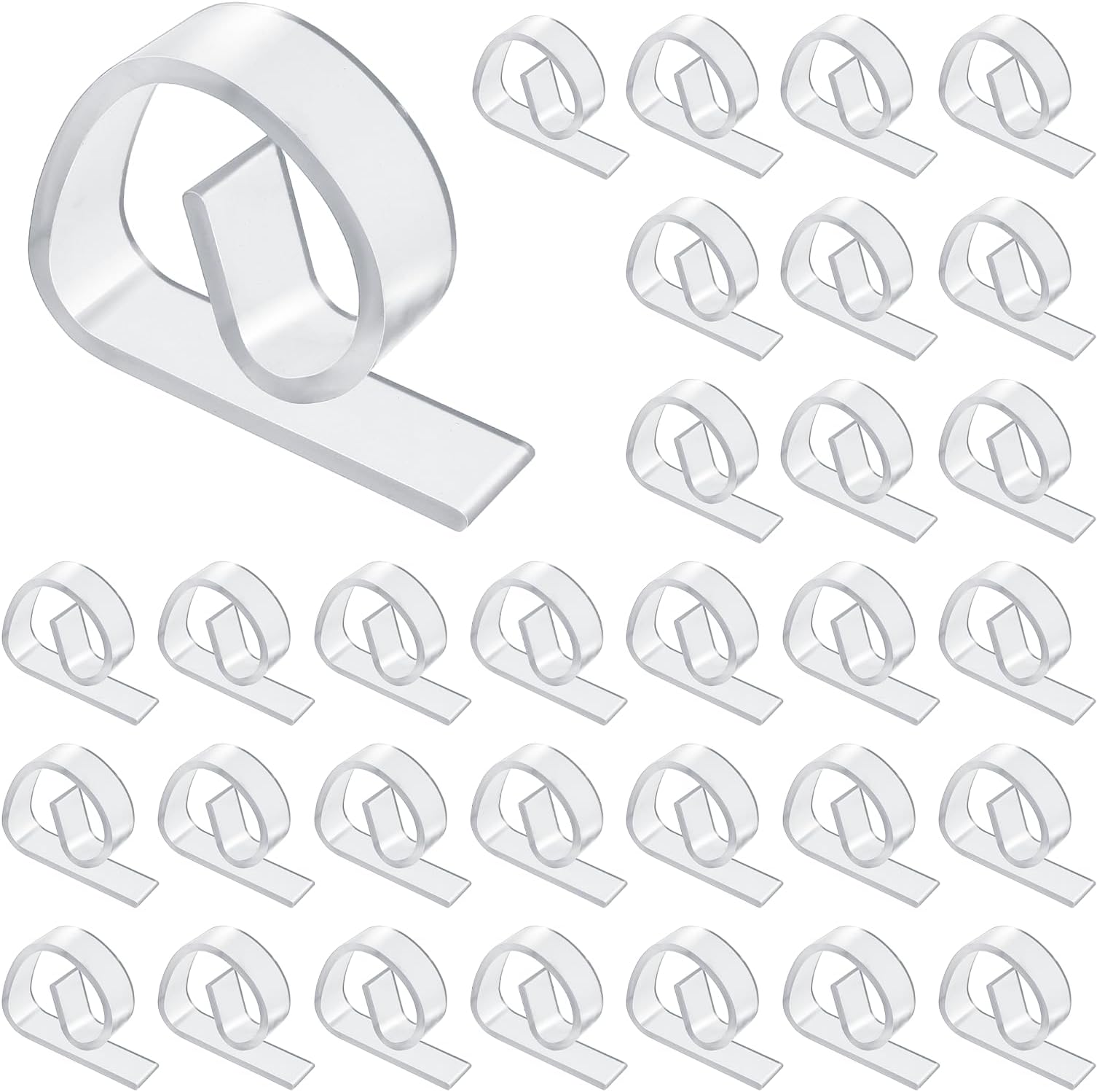32 Pcs Table Clips For Tablecloths Transparent Clear Tablecloth Clip Plastic Table Cloth Holder Clips Windproof Cover Holder Clamps For Christmas Home Wedding Party Indoor Outdoor Picnic Tables