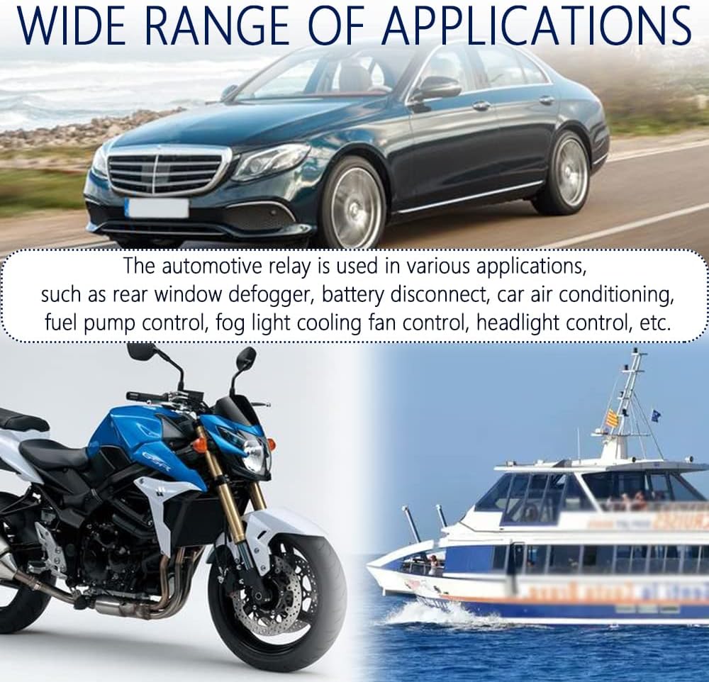 2PCS JD1912 40AMP 12V Relay Automotive Relay,High-Power Water&Dust Resistant 4 Pin Fuel Pump Relays,Muilty-Purpose 4 Pin Relays for Car Motor Headlamps,Engine Compartment,Horn,Fuel Pumps