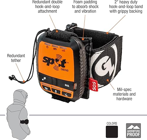 Miniatura 2 de Giant Loop Tracker Packer para mensajeros satelitales funda suave portátil compatible con SPOT Gen4 y SPOT Gen3