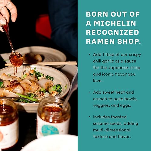 Miniatura 4 de Umami Hottie Chili crujiente y crujiente la mejor cobertura de textura crujiente para sushi, albóndigas, huevos, ensalada, salsas y más. Aceite de