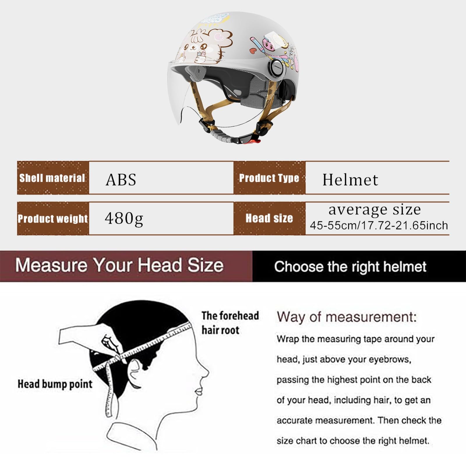 Casco Da Moto Aperto Per Bambini Con Visiera Parasole, Casco Jet Da Moto Per Bambini Omologato ECE 22.06, Casco Da Ciclomotore Per Bambini E Bambine Dai 3 Ai 12 Anni
