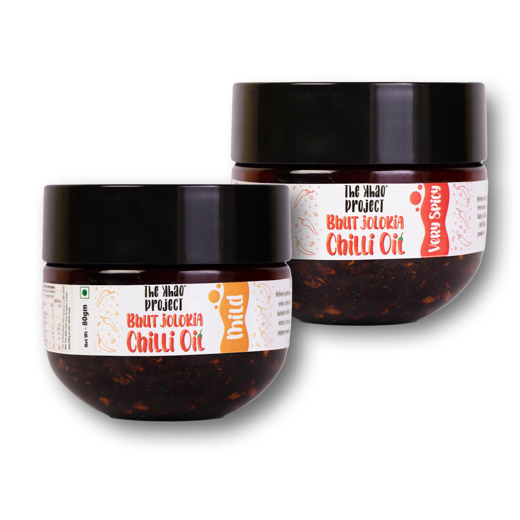 The Khao Project Bhut Jolokia Crunchy Chilli Oil |Mild & Very Spicy 80 gm Combo| |Made with Crunchy Garlic, Crisp Shallots and Bhut Jolokia| Best with Pizza, Pasta and Momos (B0CGLT3JB5) Amazon Price History, Amazon Price Tracker