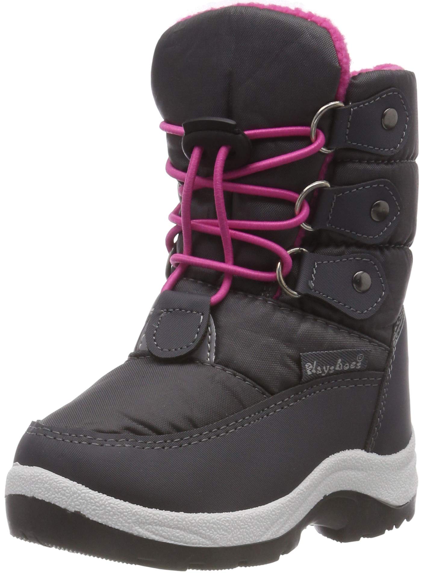 Playshoes GmbH Snow Boots lace-up, Unisex Kids’ Snow Boots, Pink (Pink 18), 10.5 (28/29 EU)
