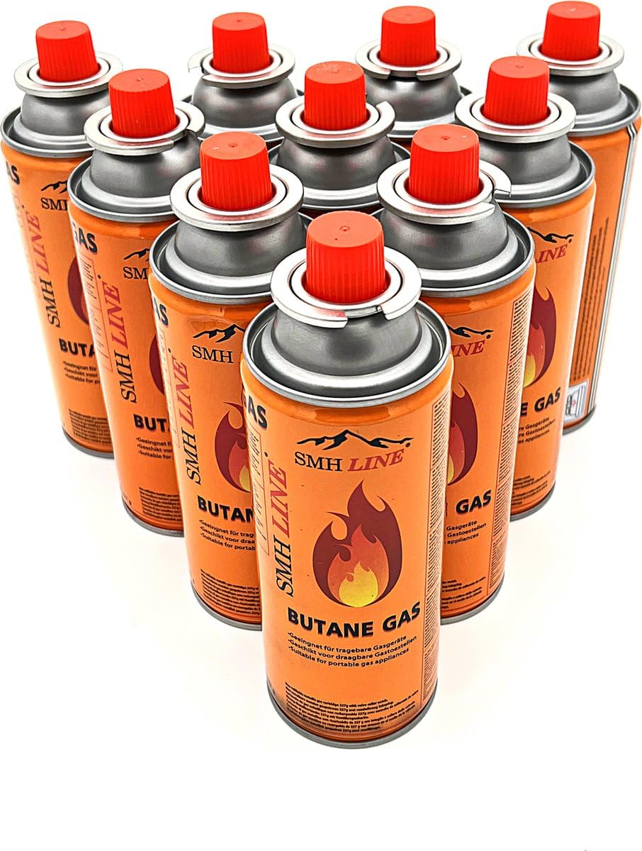 56 Cartucce Gas Butano SMH LINE - 227 G MSF-1A, Per Bruciatore, Campeggio, Saldatura