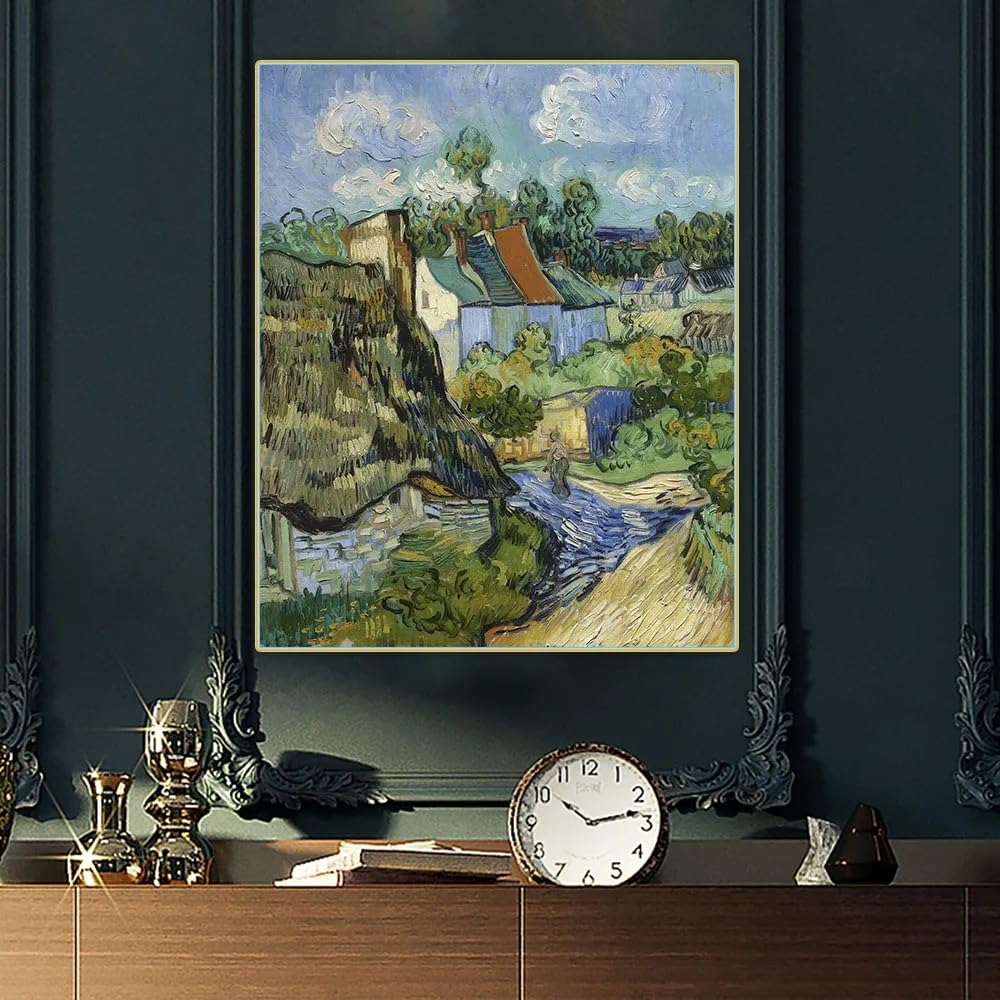 額装品/オーヴェールの家々/フィンセント ファン ゴッホ/ポスター/インテリア 額装品/オーヴェールの家々/フィンセント ファン ゴッホ/ポスター