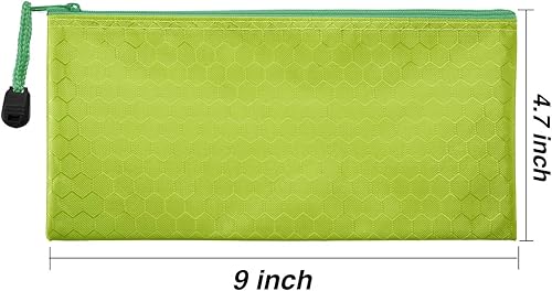 Miniatura 2 de Bolsa impermeable con cremallera de 12 piezas para lápices, cosméticos, maquillaje, suministros de oficina y accesorios de viaje (12 colores)