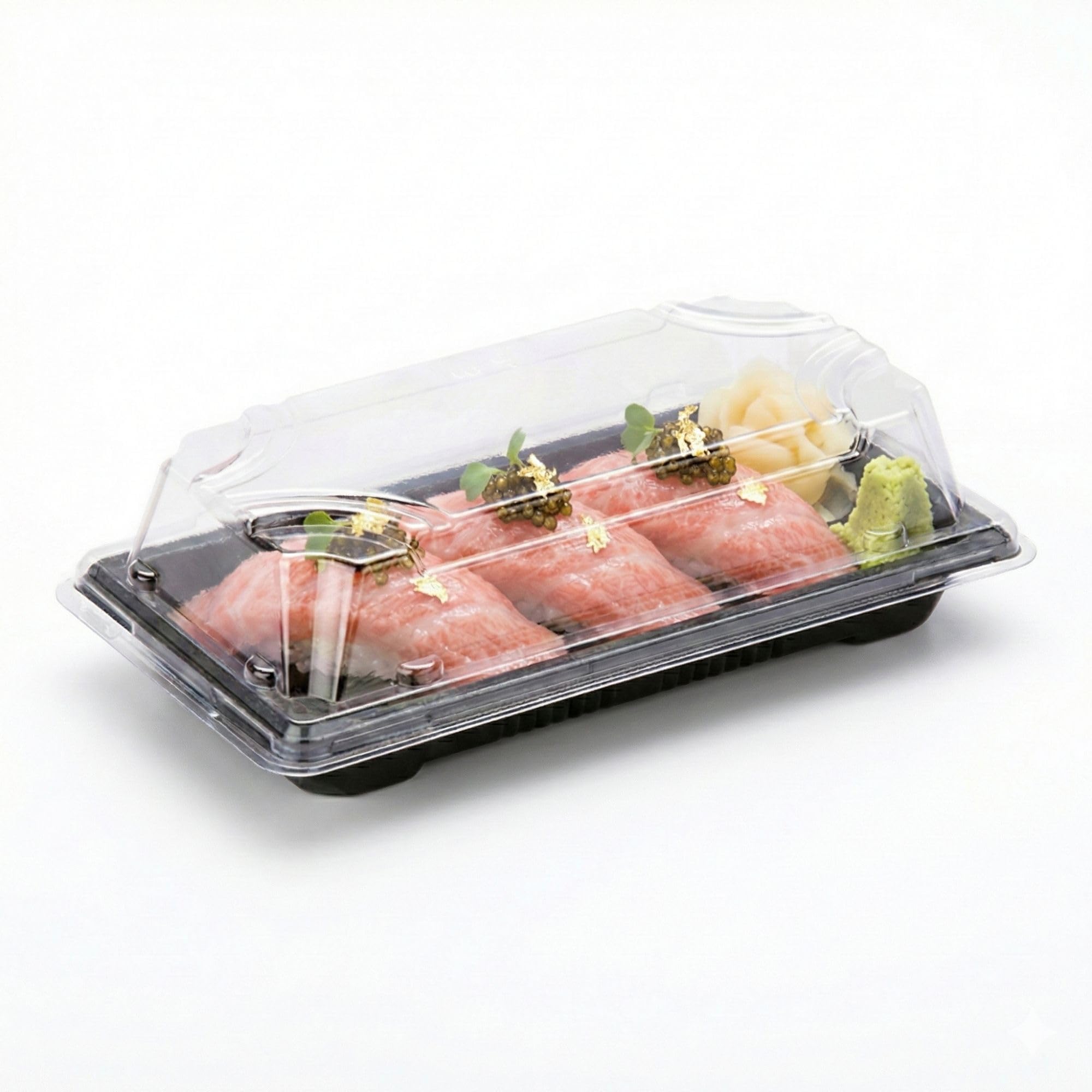 susHi_x出品　本体+100cm幅トレイ2個付属 Amazon.com | Restaurantware Roku 5.4 x 3 Inch Sushi Trays 100