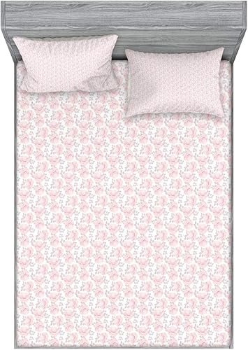 Miniatura 33 de Ambesonne Juego de sábanas bajeras y fundas de almohada, deliciosos tacos con verduras, cocina folclórica, ingredientes de recetas de comida Beige