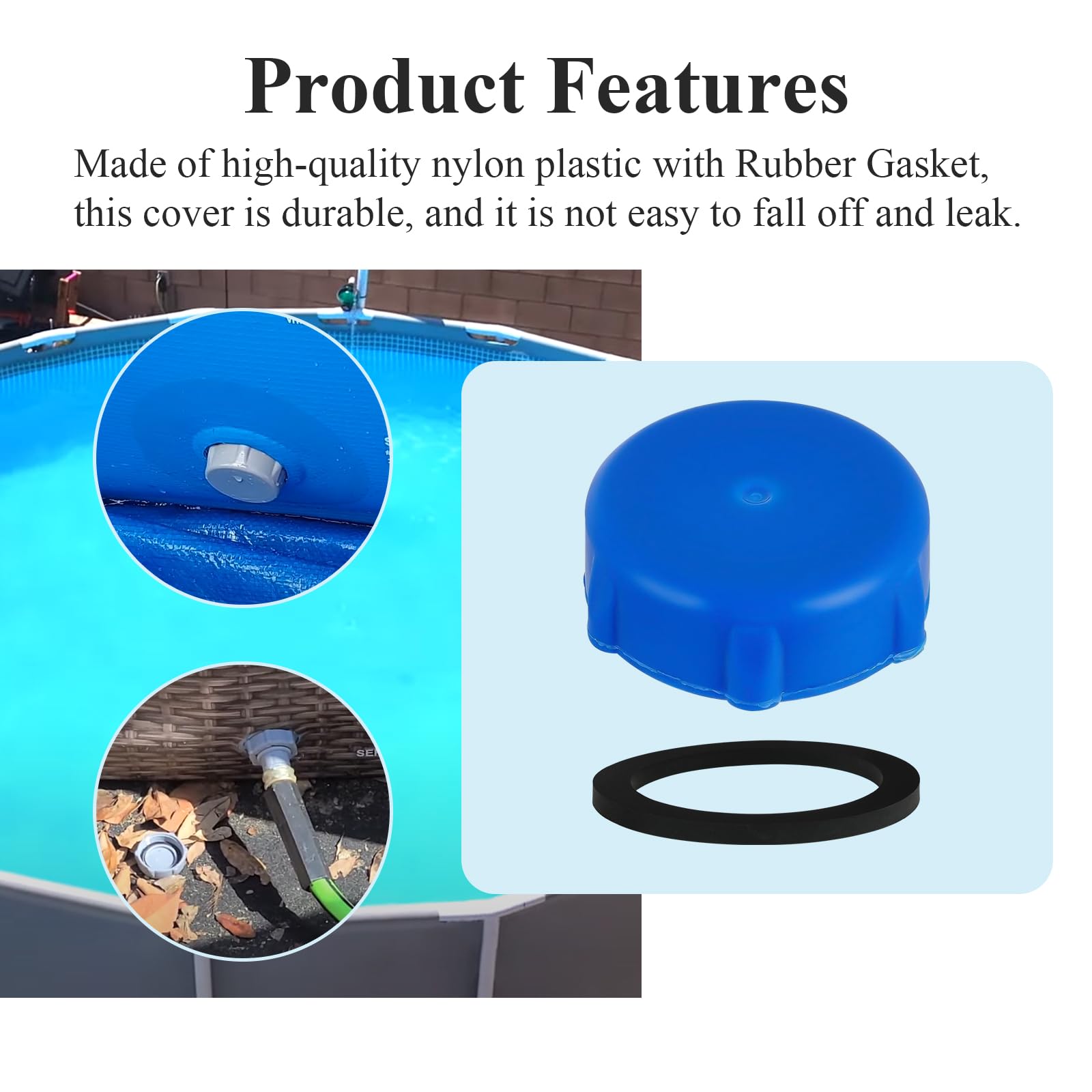 2 Stück Pool Ablassventil-Kappen - Ersatz Für Coleman Pools