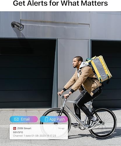 Miniatura 5 de ZOSI - Sistema de cámaras de seguridad para el hogar de 8 canales 1080P con disco duro de 1 TB H265 8 canales 5MP Lite CCTV DVR y 4 cámaras de