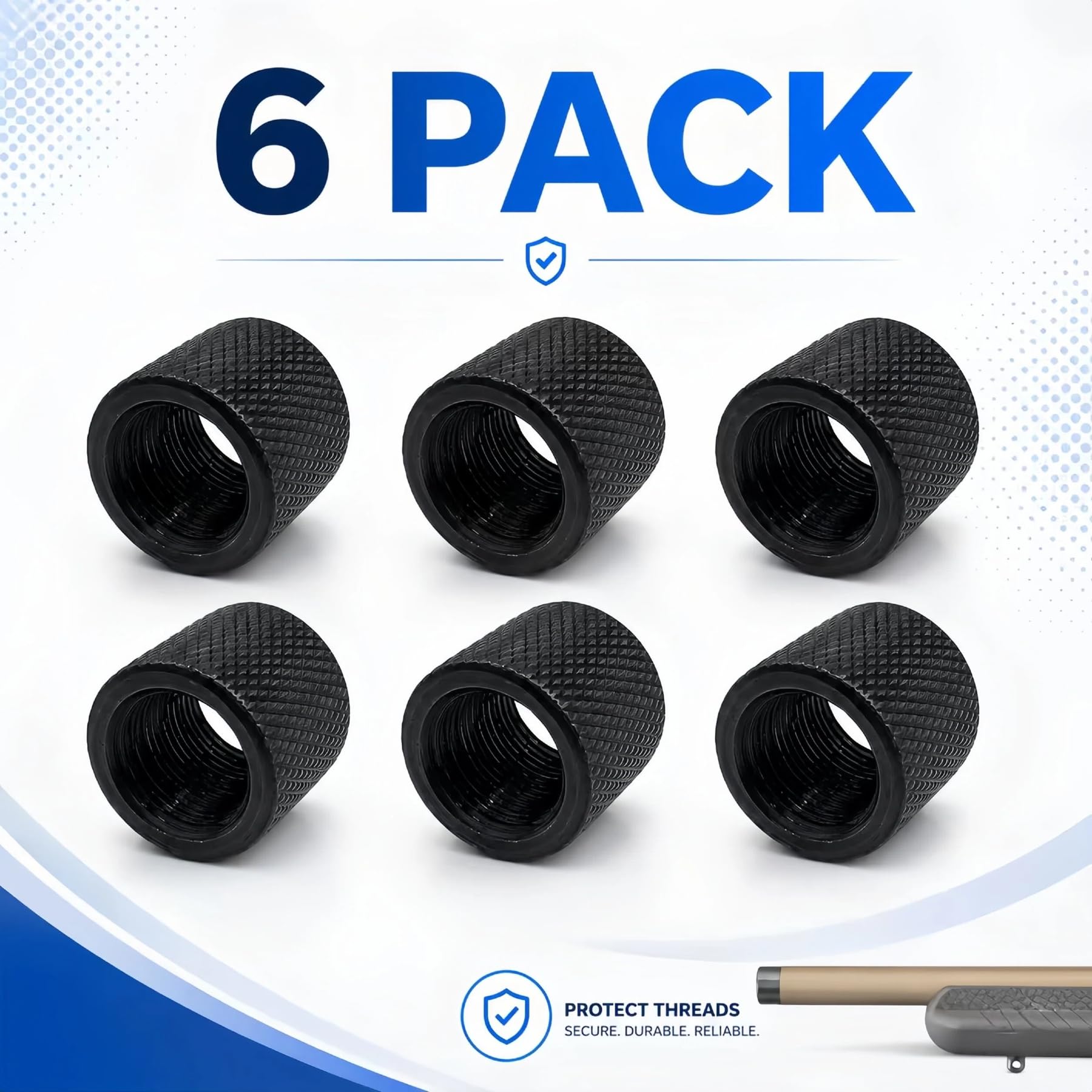 Thread Protectors for .22LR, .223, 5.56 - 6 Pack -8