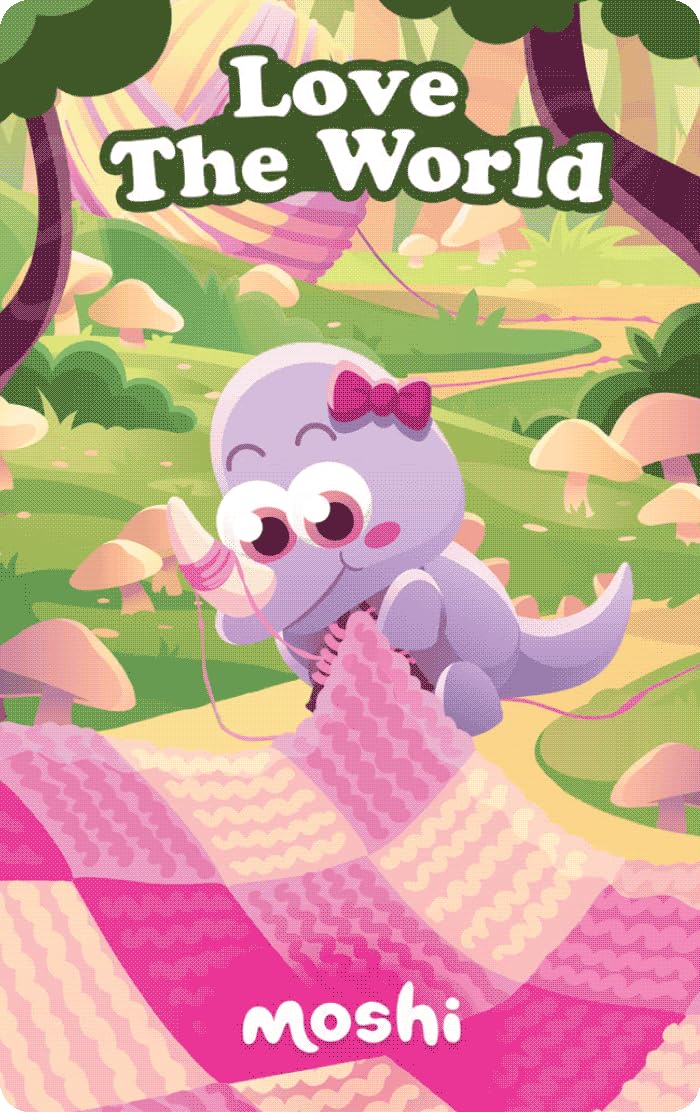 YOTOYoto Moshi: Love the World – Kids Audio Card for Use with Yoto Player & Mini All-in-1 Audio Player, Screen-Free Listening with Calm Relaxing Stories for Playtime Naptime Bedtime Winding Down, Ages 1+