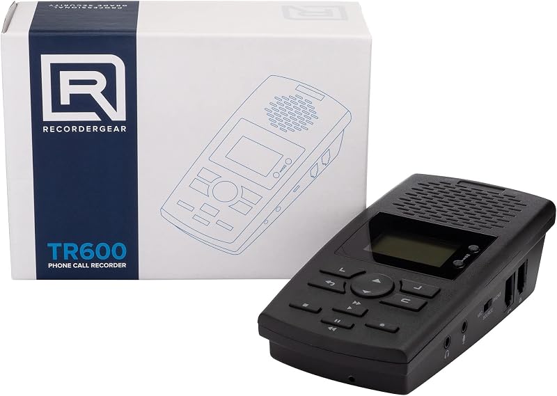 Grabador de llamadas de teléfono fijo TR600 para líneas analógicas/IP/digitales, dispositivo de grabación telefónica automática - 16 GB