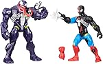MixMashers Marvel Venom vs. Venomized Spider-Man, Custom Action Figure & Accessories 2-Pack, 5-Inch-Scale (12 cm) Super Hero Toys for Kids Ages 4+