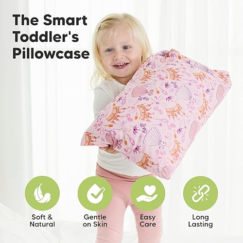 Miniatura 180 de KeaBabies Funda de almohada para niños pequeños de 13 x 18 pulgadas, funda de almohada de algodón orgánico para niños, niñas, funda de algodón suave
