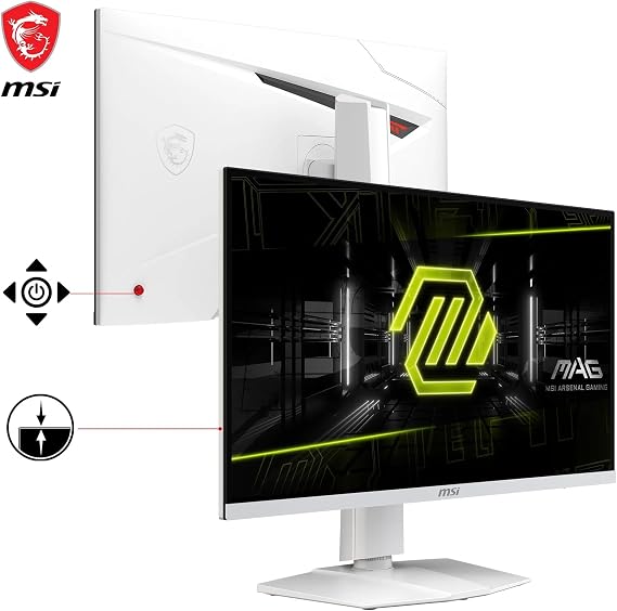 MSI MAG 274URFW 27 Inch UHD Gaming Monitor - 3840 x 2160 Rapid IPS Panel, 160 Hz - 05ms (GtG, Min), 133percentage sRGB Colour Gamut, Frameless Design, VESA DisplayHDR 400