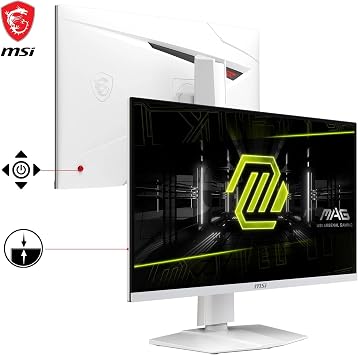 MSI MAG 274URFW 27 Inch UHD Gaming Monitor - 3840 x 2160 Rapid IPS Panel, 160 Hz - 05ms (GtG, Min), 133percentage sRGB Colour Gamut, Frameless Design, VESA DisplayHDR 400