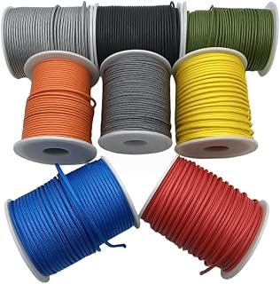 Ultra-High Molecular Weight Fiber Rope, Acid and Alkali Resistant Wear-Resistant Braided Fiber Rope, High-Strength Fine Thread (1, 3.0mm*10m Red, Dia*L)