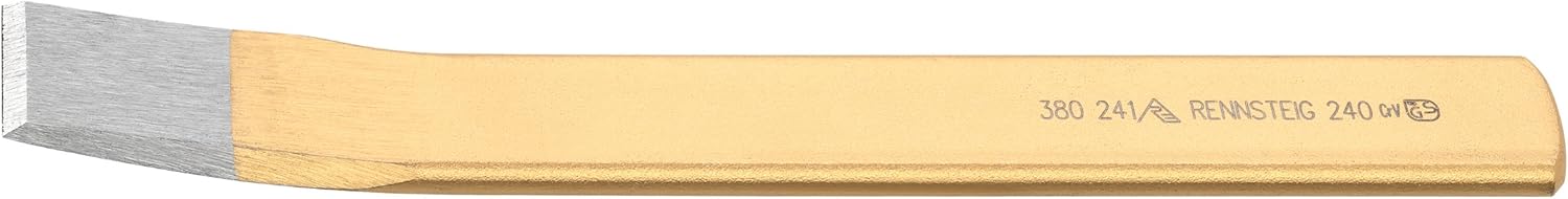 Rennsteig 10-Inch Slitting Premium Lifetime Chisel with Offset/Angled Tip