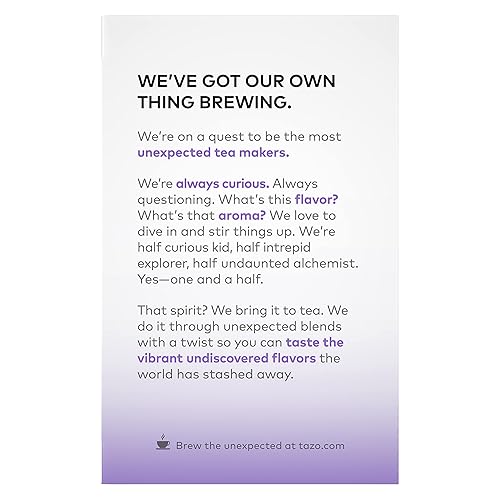 Miniatura 3 de Tazo Bolsas de té para una deliciosa bebida de té saborizada, mezcla aromática de té de hierbas sin cafeína, 15 unidades, paquete de 6