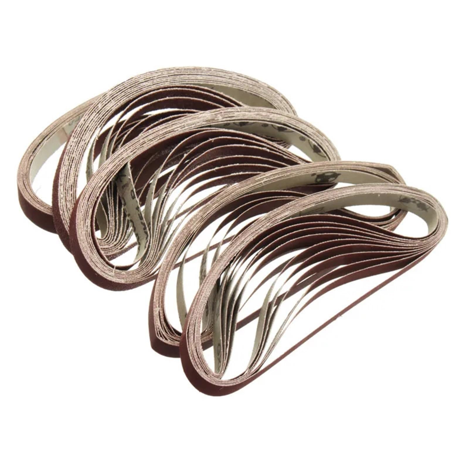 50 pz/set 330 * 10MM Nastri Abrasivi 40-1000 Grana Carta Vetrata Banda Abrasiva for Legno Morbido Metallo Rettifica lucidatura(320)
