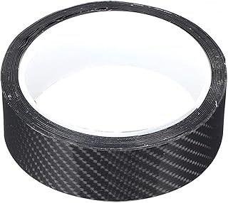 Automaze Car Door Universal Edge Guard Clear Door Sill & Trim Protector, Vinyl Protection Film/Tape, Fit for Most Cars (Carbon Black, 3cm X 9.8ft)