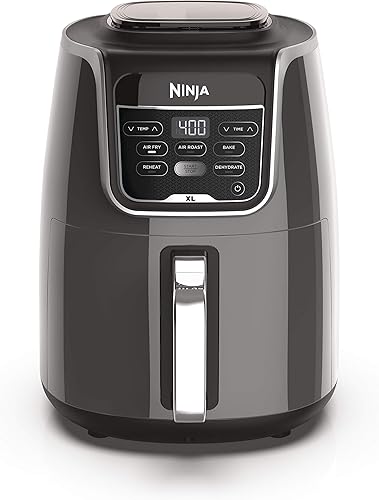 Miniatura 12 de Freidora de aire Ninja AF161 Max XL que cocina, cruje, asa, hornea, recalent, deshidrata, con capacidad de 5.2 litros y acabado de alto brillo, gris