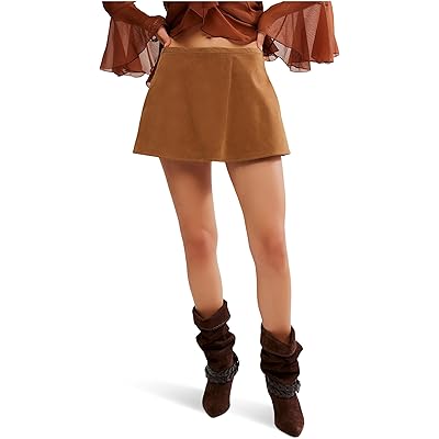 Юбка Free People We The Free Paradise Found Suede Skort