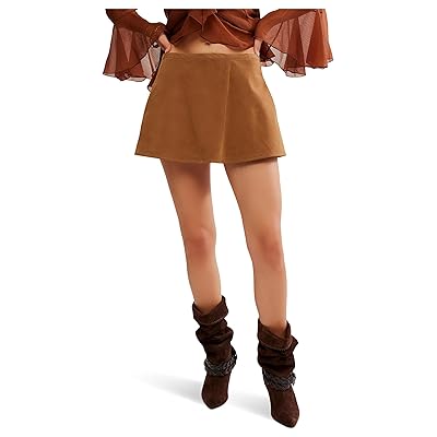 Free People We The Free Paradise Found Suede Skort Women