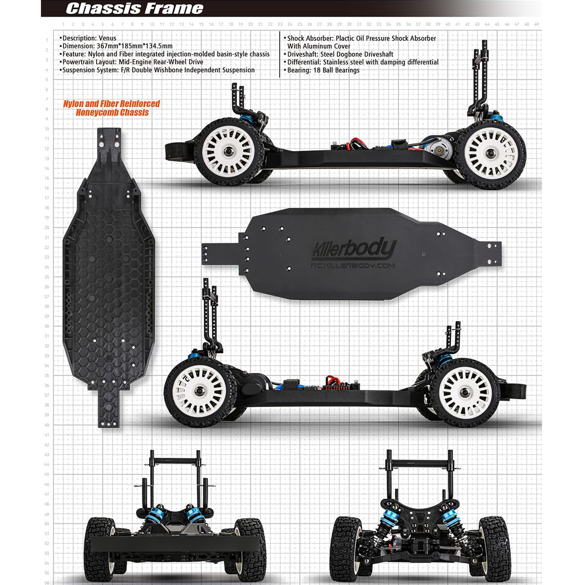 Amazon.co.jp: HiPlay Killerbody 1/10 ランチア・デルタ 後輪