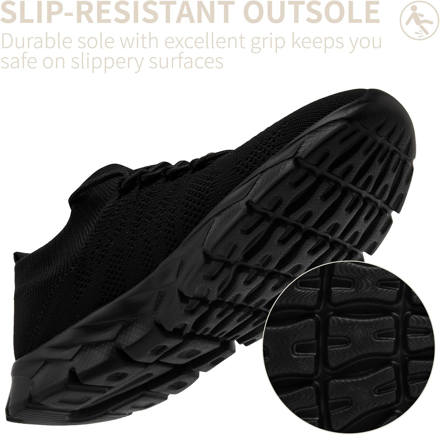 Mens Running Shoes All_Black 10.5 - Image 5