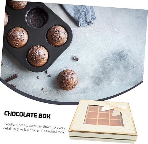 Miniatura 8 de Caja de pan caja de aperitivos caja de repostería romántica regalo golosinas regalo con cubierta de caramelo trufas de chocolate caja de chocolate