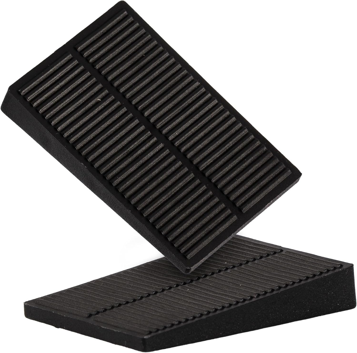 MARTEN Cales de montage en plastique - Cales universelles pour un alignement et une fixation précis sur les portes, fenêtres et lattes de toit - Noir - Hauteur : 10 mm - Longueur : 58 mm - Largeur :