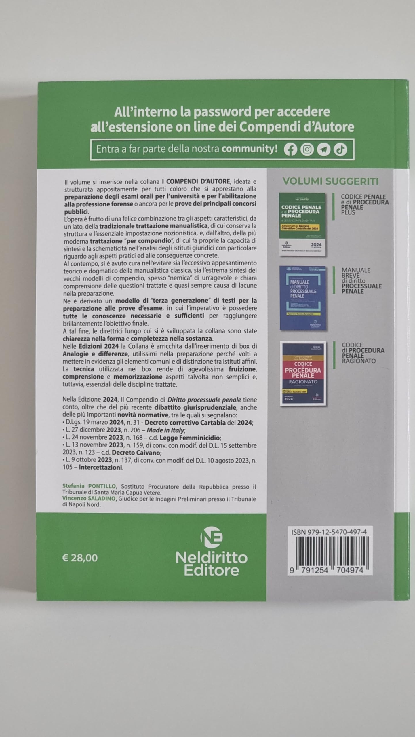 Compendio di procedura penale 2024. Aggiornato al Decreto correttivo alla Riforma Cartabia. Per prova scritta e orale esame avvocato. Nuova ediz.