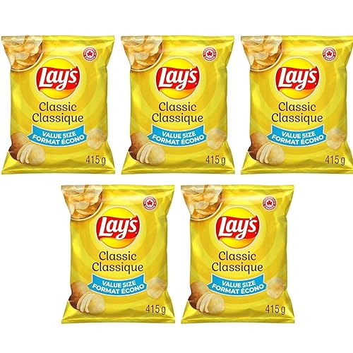 Lay's Classic papas fritas, 415 g14.6 oz (paquete de 5) enviadas desde Canadá