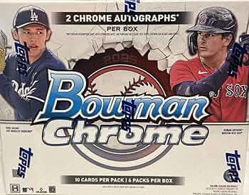 Amazon.com: 2025 Bowman Chrome Baseball HOBBY box (6 pks/bx