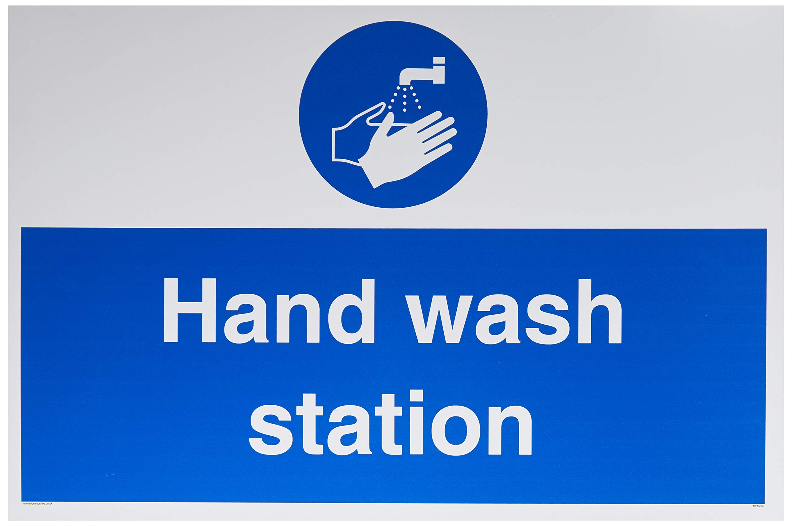 Estación de lavado a mano.