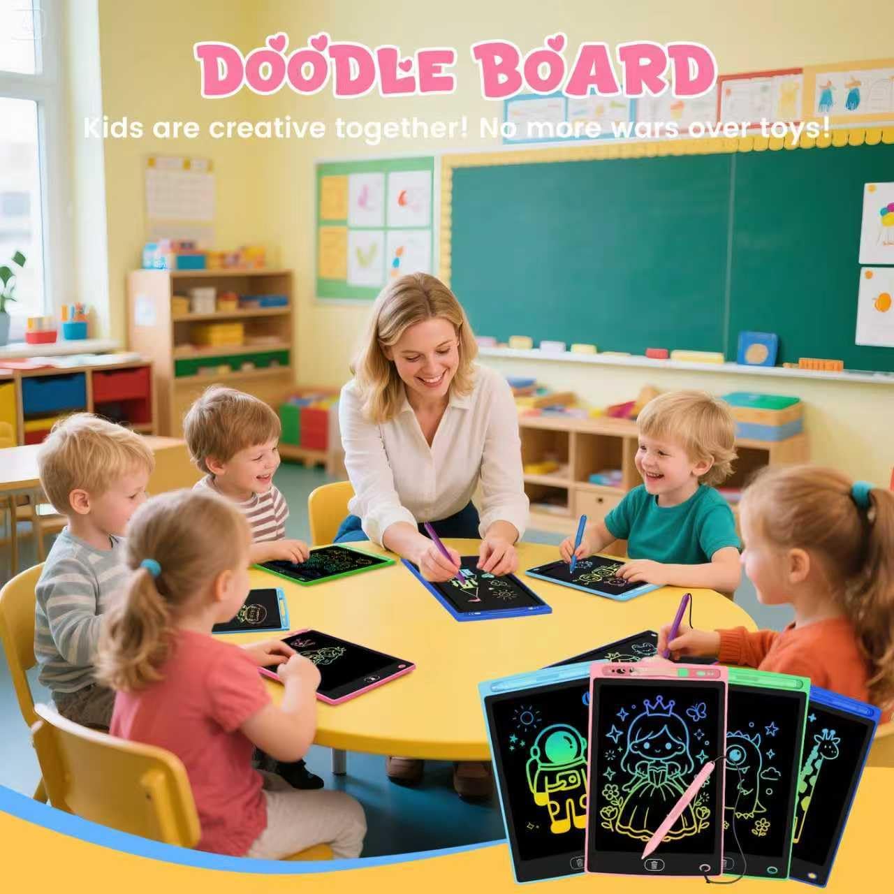 20 Pack LCD Writing Tablet for Kids, Erasable and Reusable Toddler Doodle Board in 8.5 inch, Ideal Educational Drawing Pad for Learning Toy for Ages 3-8 Gifts for Girls Boys