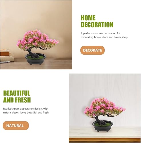 Miniatura 4 de Árbol bonsái, planta artificial de pino, decoración de fiesta de Navidad, bonsái, decoración del hogar, plantas falsas para pared, decoración de