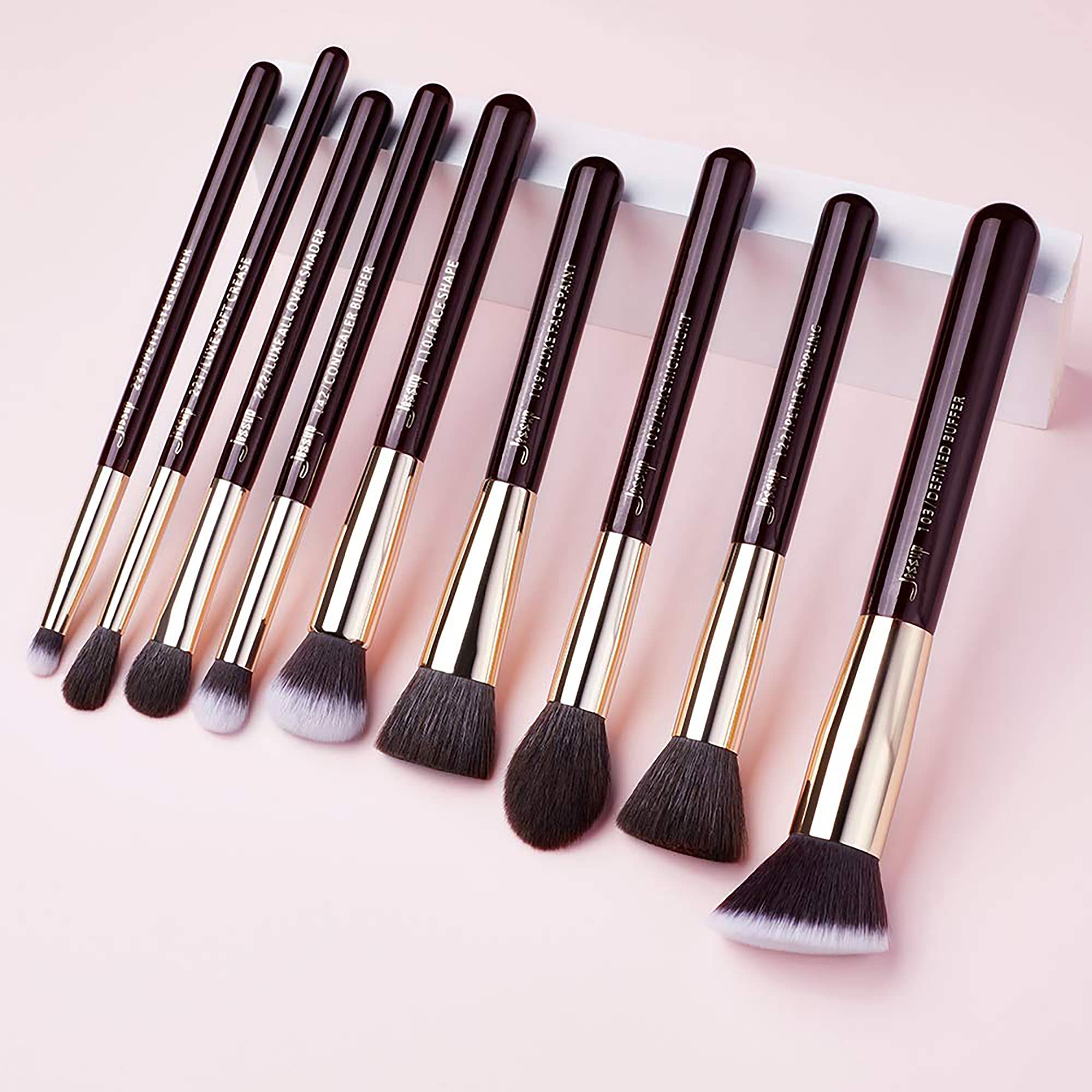 Jessup pinceles de maquillaje profesional 20 piezas T281