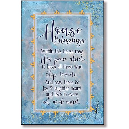 Peace And Blessings Quotes Amazon.com: House Blessing Wood Plaque With Inspiring Quotes 6X9 - Vertical  Frame Wall & Tabletop Decoration | Easel & Hanging Hook | Within This House  May His Peace Abide, To Bless All