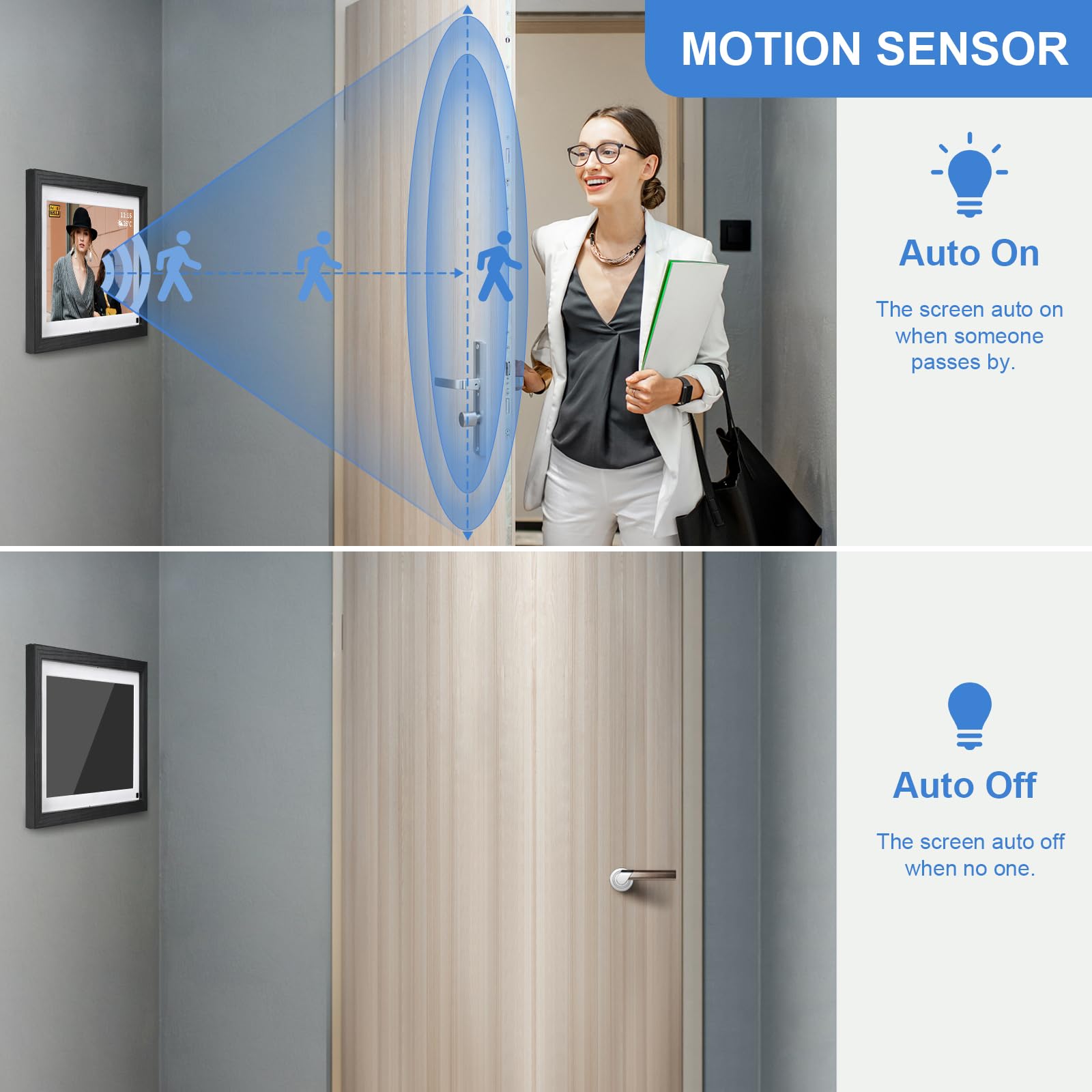 Digital Picture Frame 32G WiFi 10 inch Digital Photo Frame with