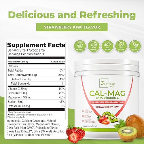 Miniatura 3 de Suplemento en polvo de calcio y magnesio - Polvo de carbonato de calcio y magnesio para huesos fuertes - Polvo de magnesio natural para la calidad