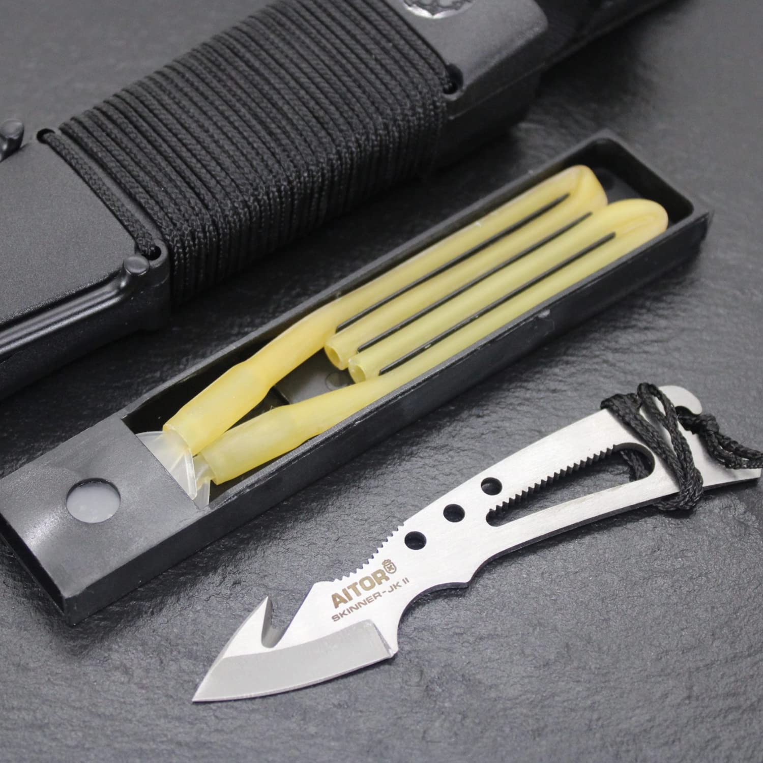 Amazon.com : Aitor Survival Knife Jungle King II black JKII black
