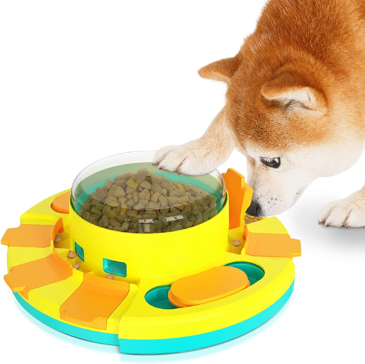 Hund Puzzle Spielzeug, Interaktives Hundespielzeug, Gehirn Trainingshilfefür Hunde, Leckerli-Spender für Training Lustiges Füttern, IQ Spiele & geistige Bereicherung