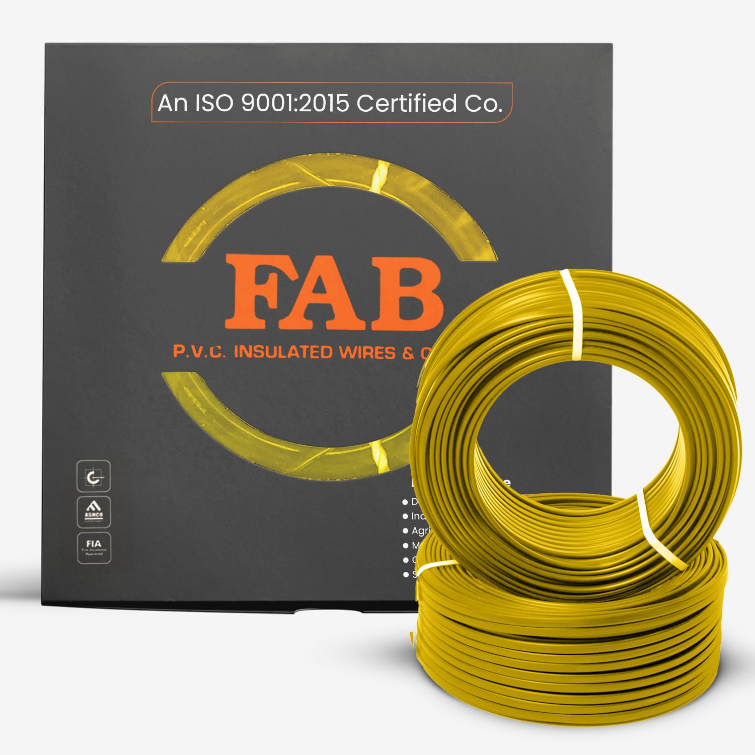FAB P.V.C. INSULATED WIRES & CABLES | 2.5mm | 90m | FR PVC Insulated CCA Copper Wire | Single Core Multi-Strand House Wiring Cable | Gauge (10 No.) | Red — Amazon image 10