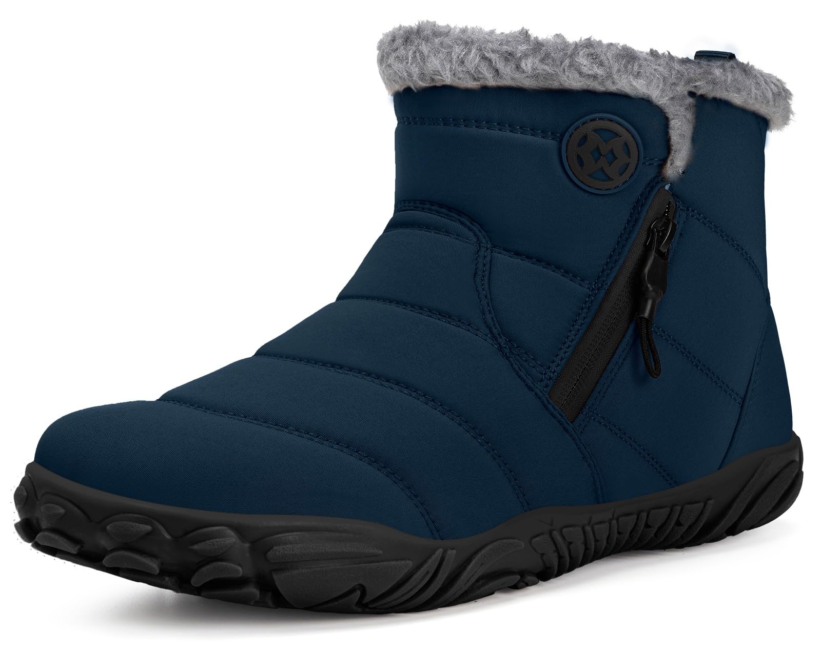 Stivali Invernali Barefoot Uomo Donna Scarpe Neve Caldo Comode Stivaletti Resistente Scarponcini con Wide Tox Box