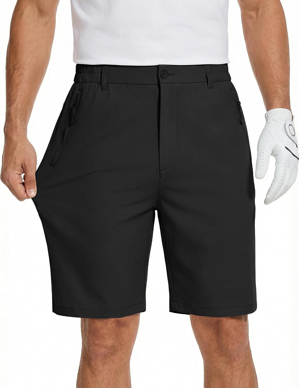 COOFANDY Men's Stretch Golf Shorts 7" Lightweight Casual Hiking Shorts Summer Athletic Work Dress Hybrid Shorts